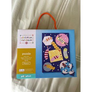 Pillowfort Christian Robinson Caterpillar Bookworm 54-Piece Puzzle